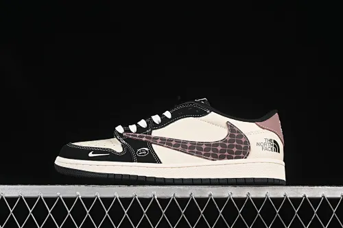 All categories Air Jordan Jordan series basketball shoes Air Jordan 1 Low high-end customized low-top sneakers Travis Scott x Fragment Design x Air Jordan 1 Low OG SP AJ1 North Face co-branded beige checkered low-top cultural casual sneakers XS2024-036